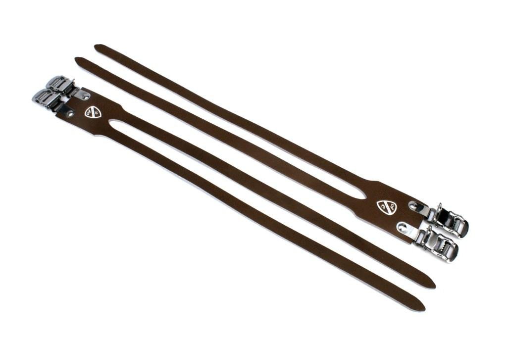 All-City Leather Double Toe Straps