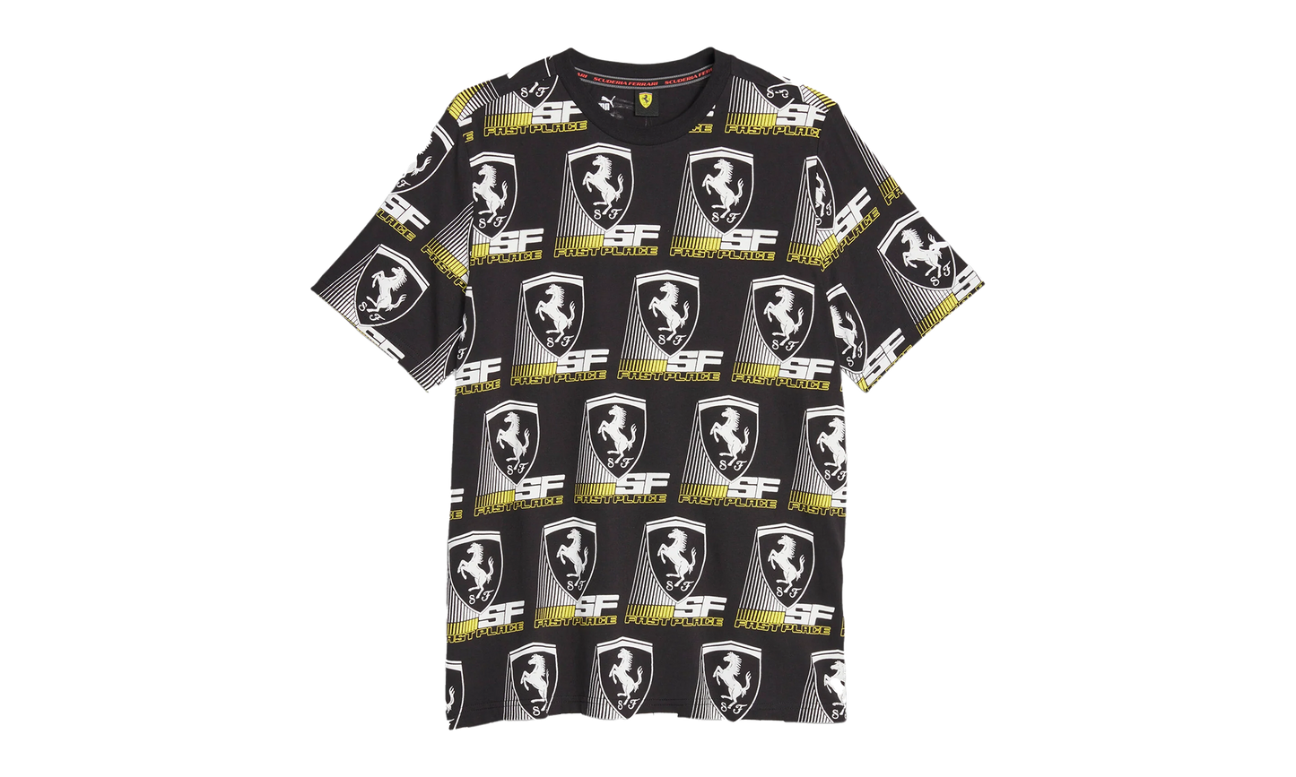 FERRARI RACE AOP TEE 2 "Black"