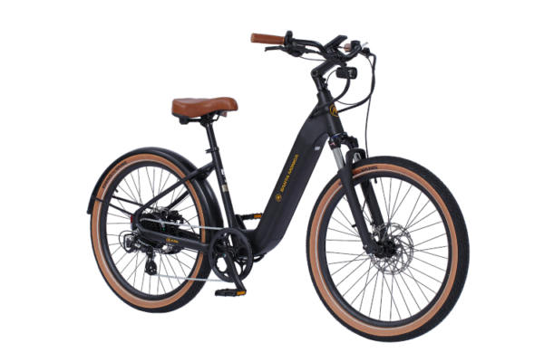 AIMA Santa Monica E-Bike, White, Black