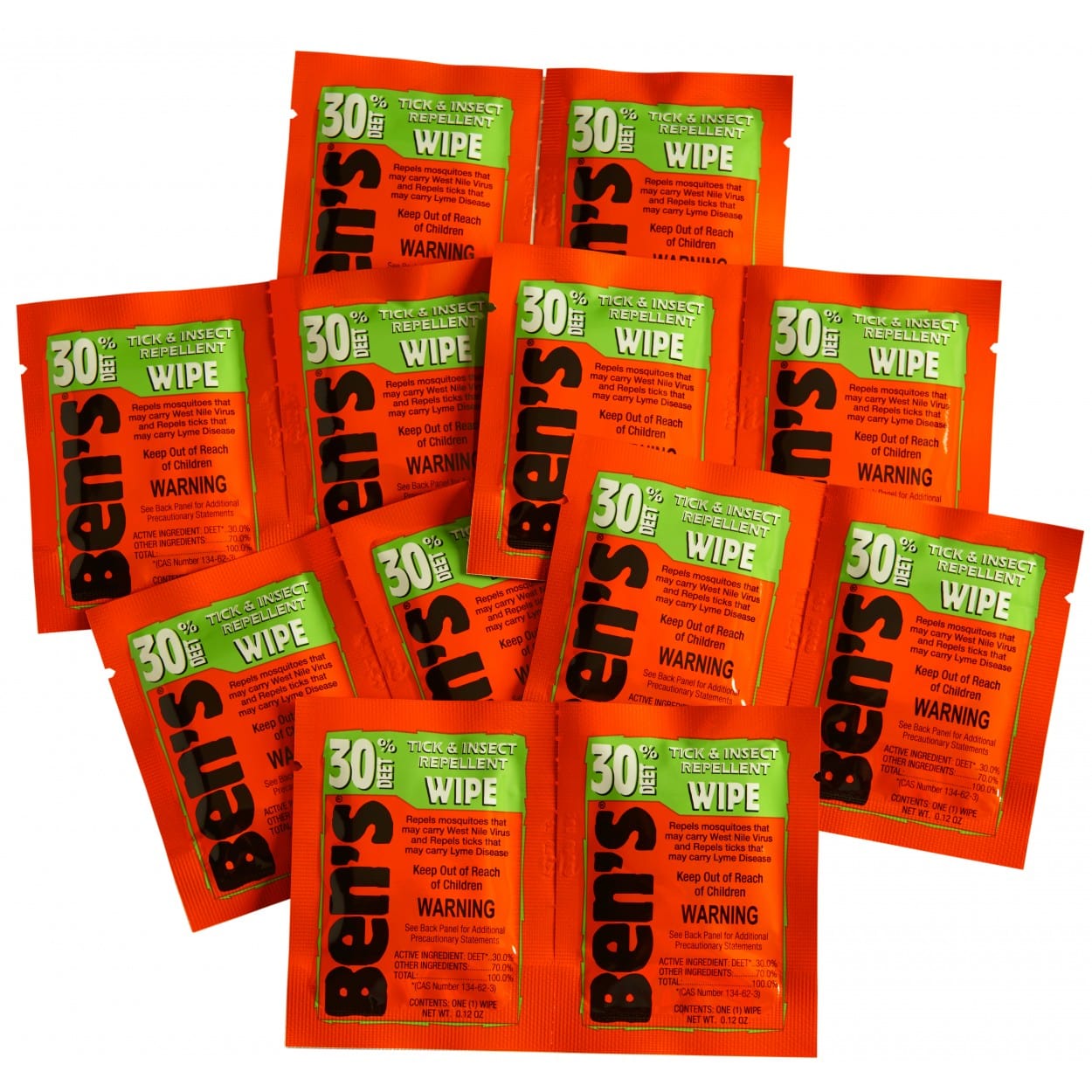 Ben's 30 Tick & Insect Repellent Wipes