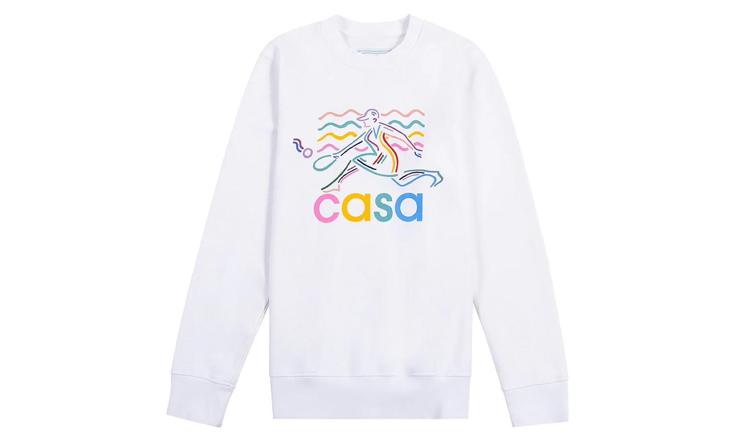 Beach Tennis Girl Sweatshirt "White"