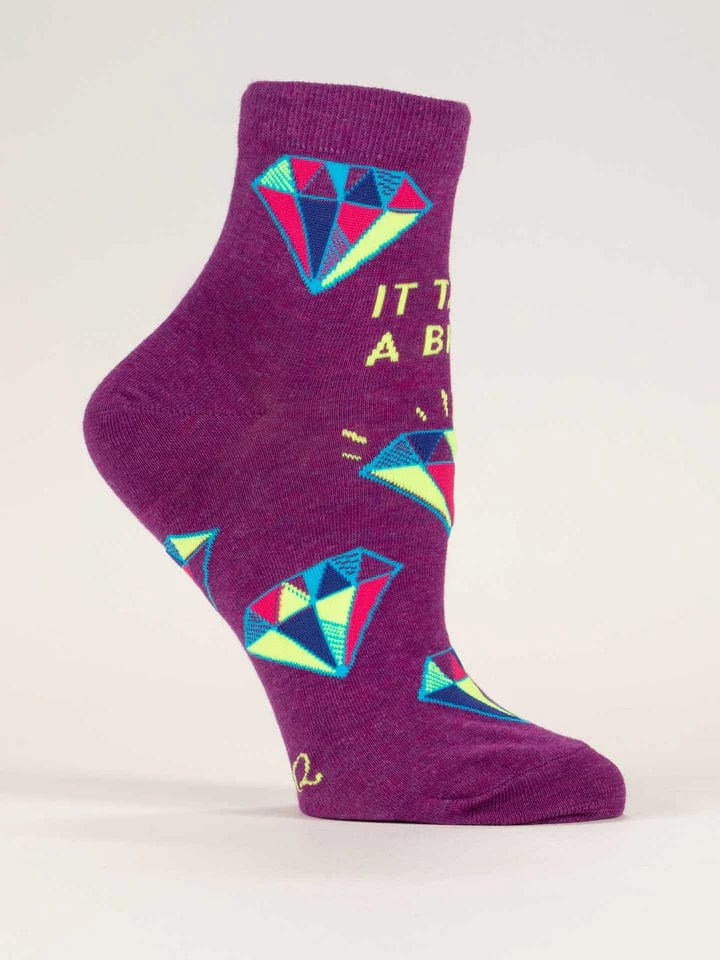 Blue Q It Takes A B***h Ankle Socks - Women's
