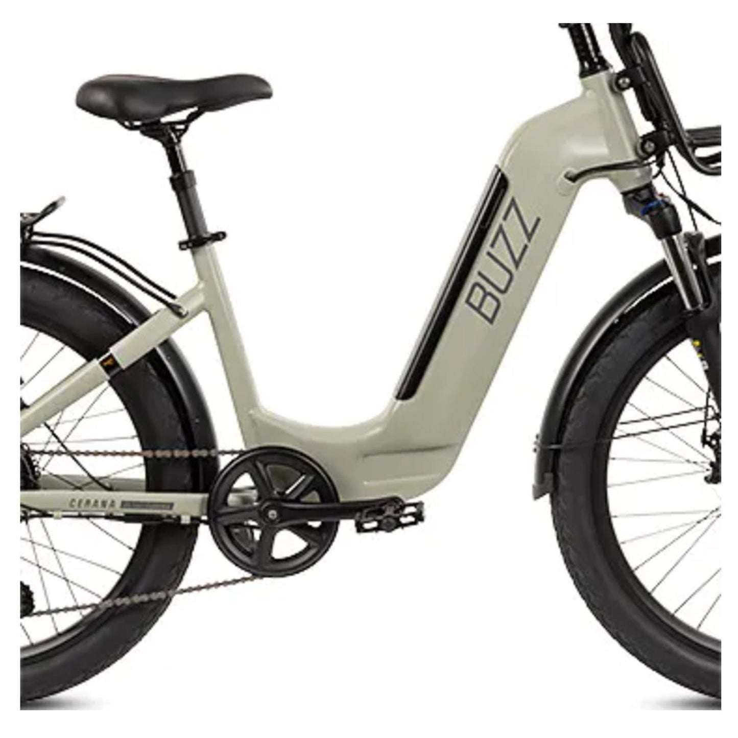 Buzz Cerana 2ST Commuter eBike, 24" Tire, Low Step, Dusted Moss Green