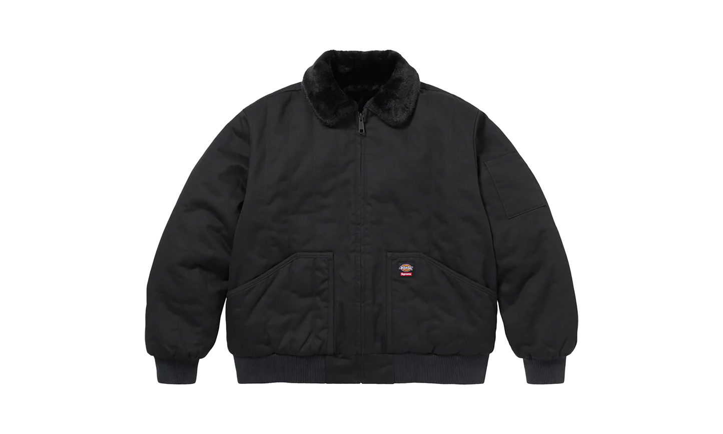 Dickies® Reversible Quilted Faux Fur Work Jacket "FW 25 - Black"