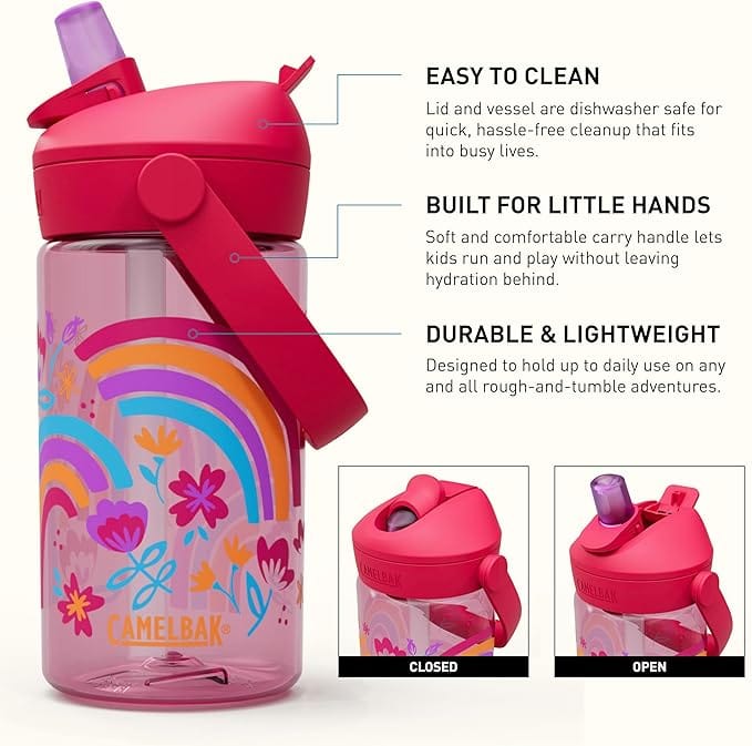 Camelbak Thrive Flip Straw Kids 14Oz in Rainbow Floral