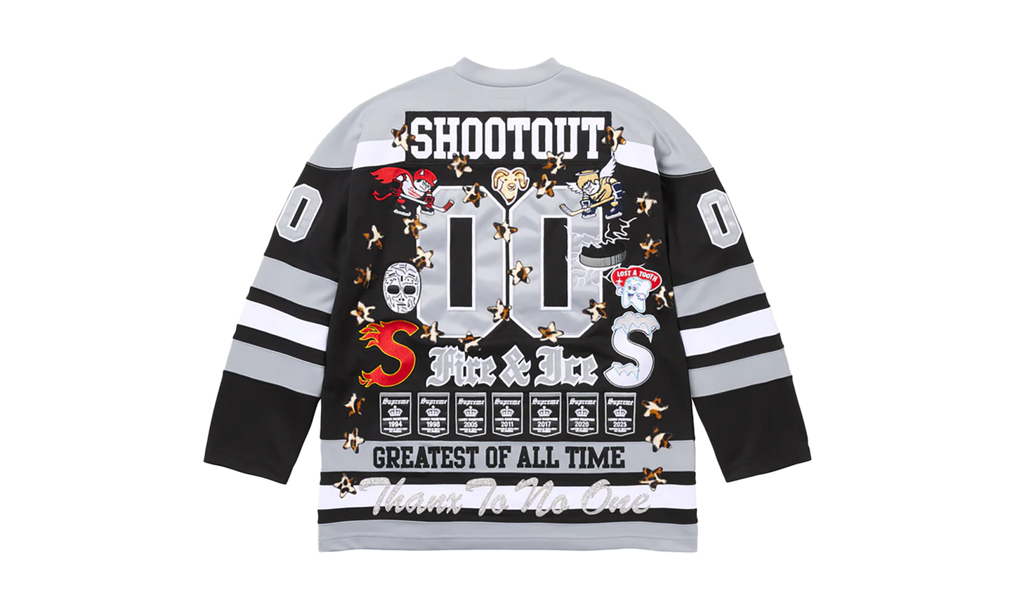 Fire & Ice Hockey Jersey "FW 25 - Black/Grey"