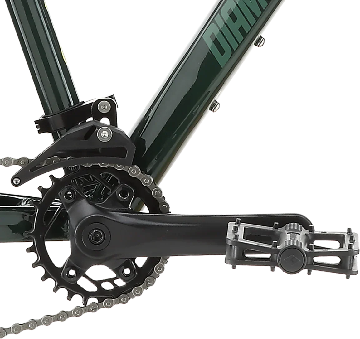 Diamondback Line 24" Youth Mountain Bike, Dark Green, Sram 8 Speed