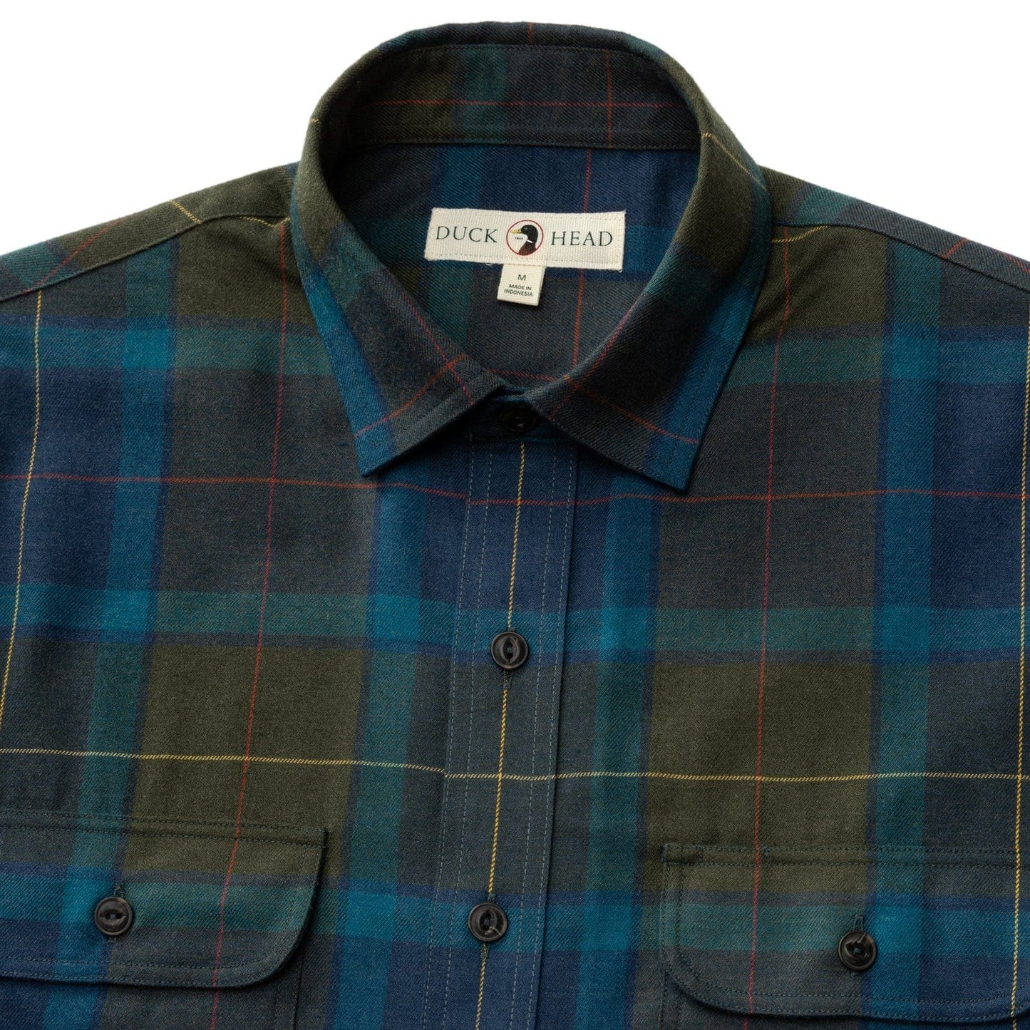 Duck Head Performance Flannel Sport Shirt Holman Plaid - Men's