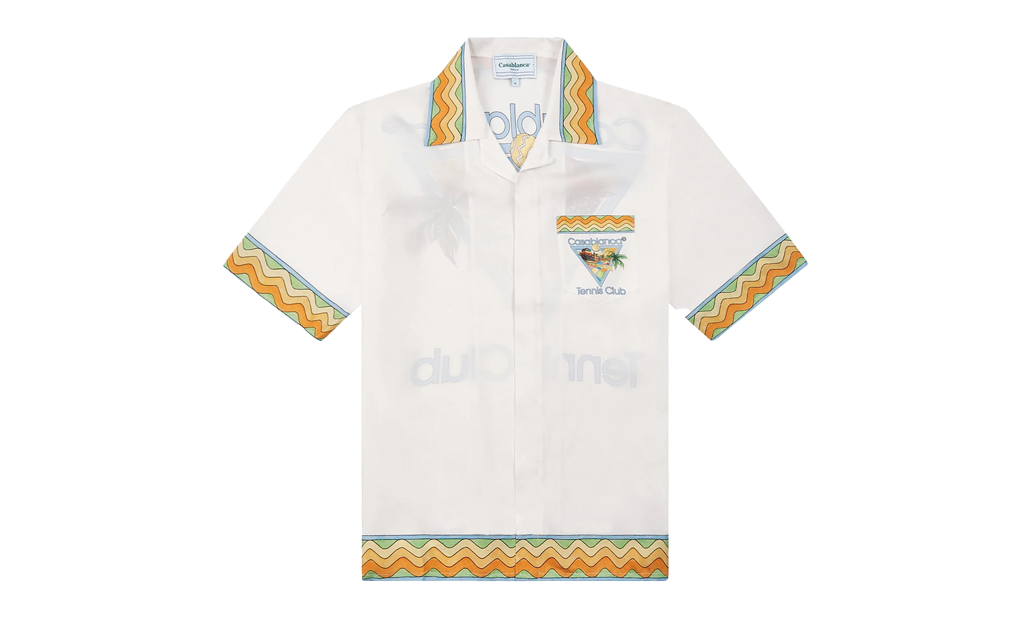 Afro Cubism Tennis Club Shirt "White"