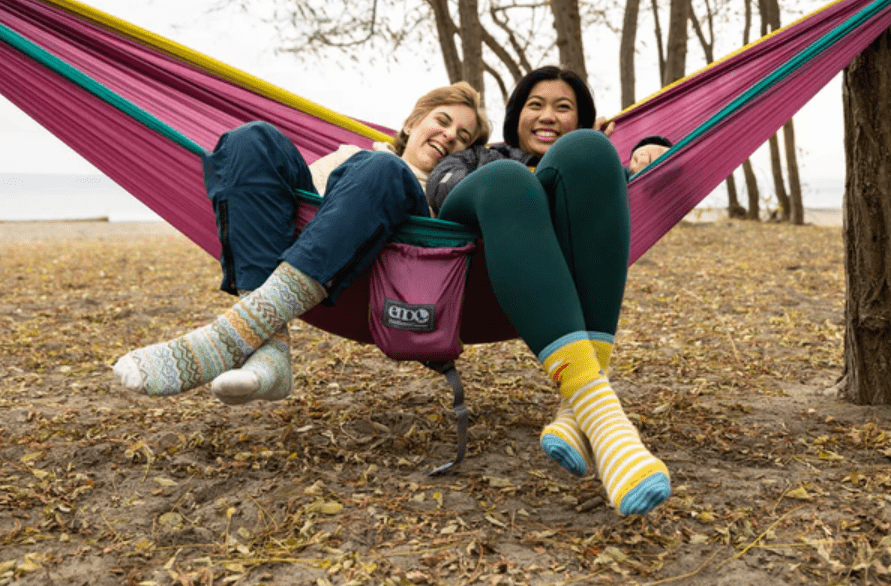 Eno Doublenest Hammock in Seafoam Berry Melon