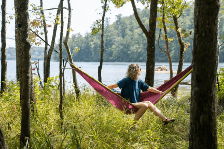 Eno Doublenest Hammock in Seafoam Berry Melon