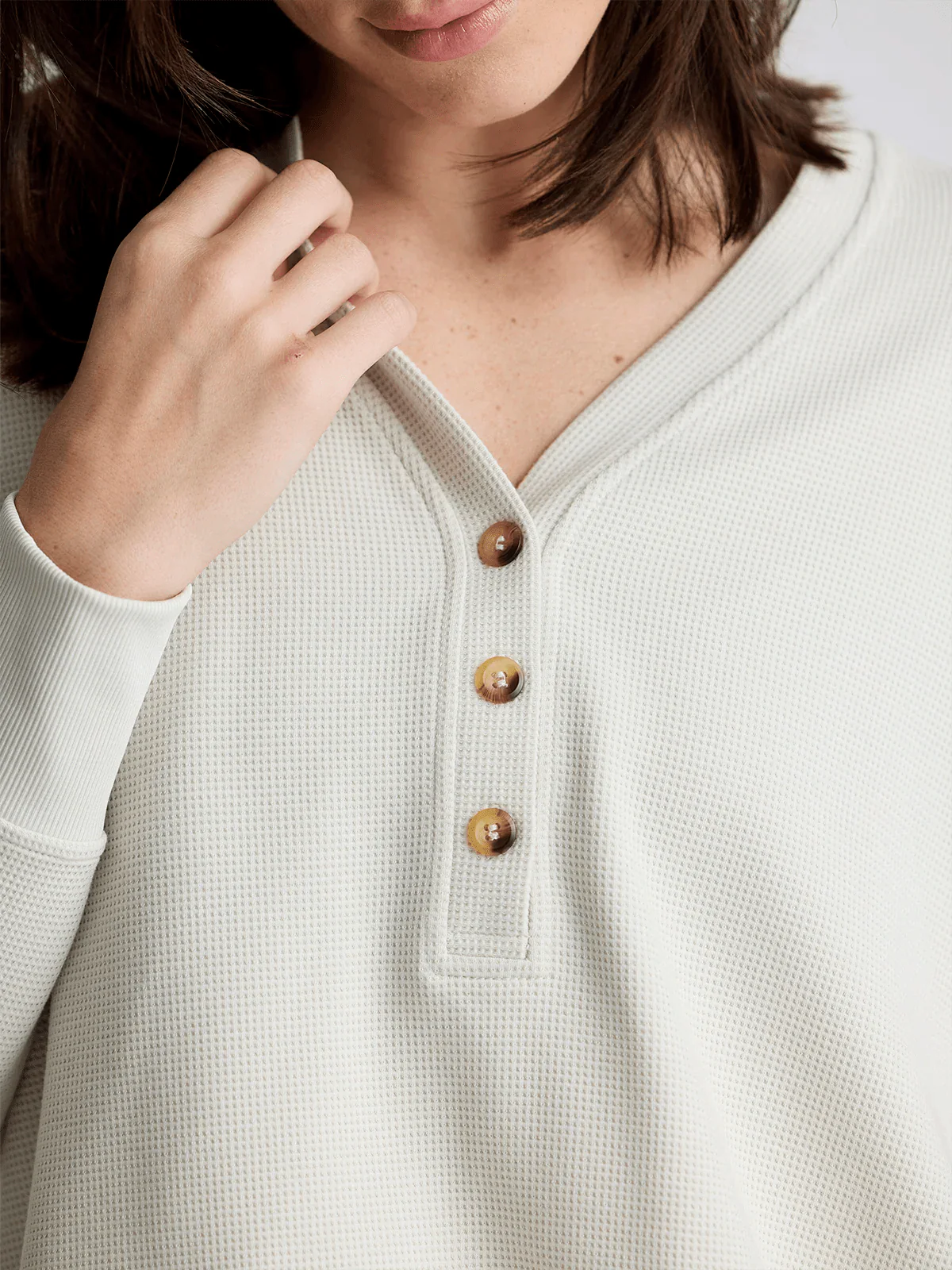 Free Fly Waffle Longsleeve Henley - Women's