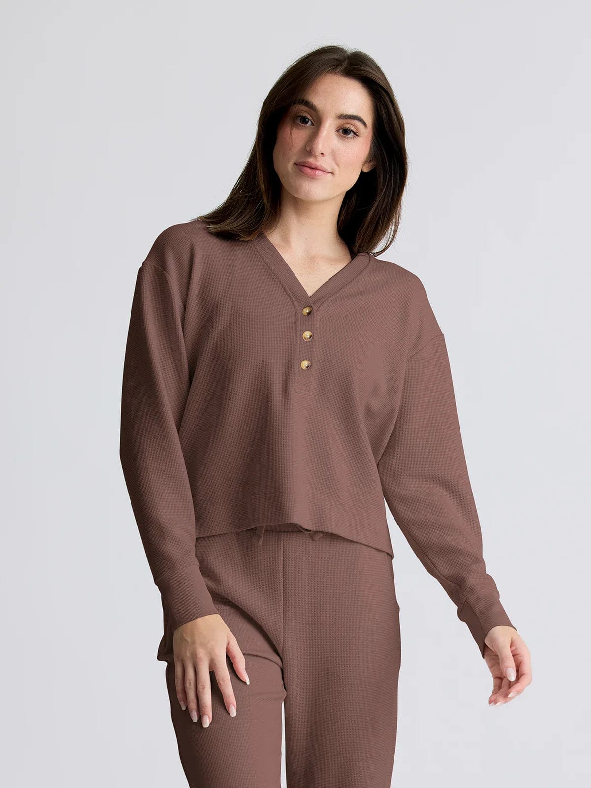 Free Fly Waffle Longsleeve Henley - Women's