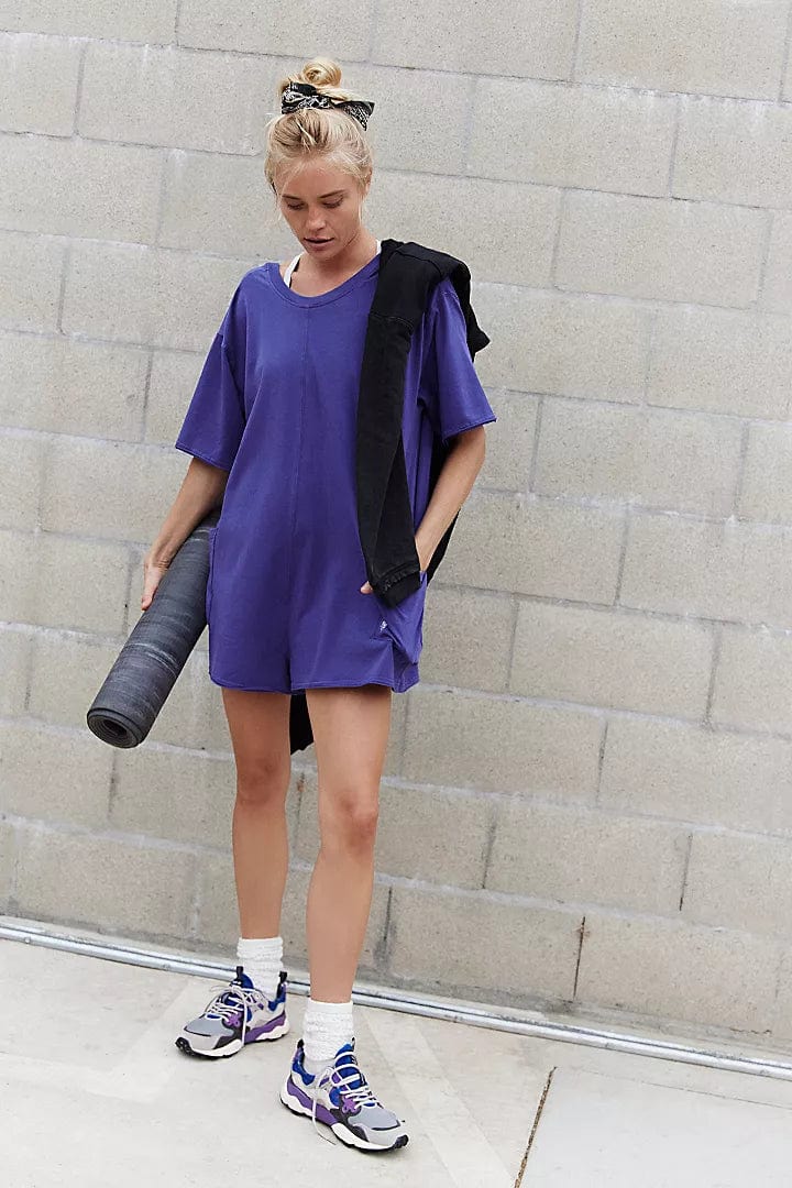 Free People Movement Hot Shot Tee Romper Coddy