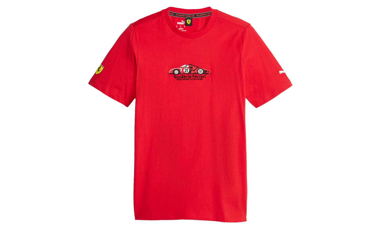 FERRARI RACE GRAPHIC TEE 1 "Red"