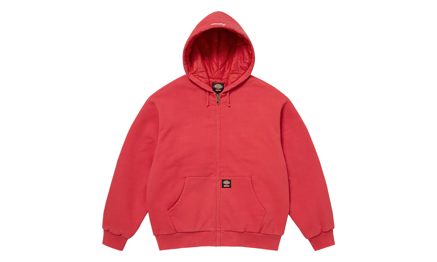 Dickies® Quilted Lined Zip Up Hooded Sweatshirt "FW 25 - Burnt Red"