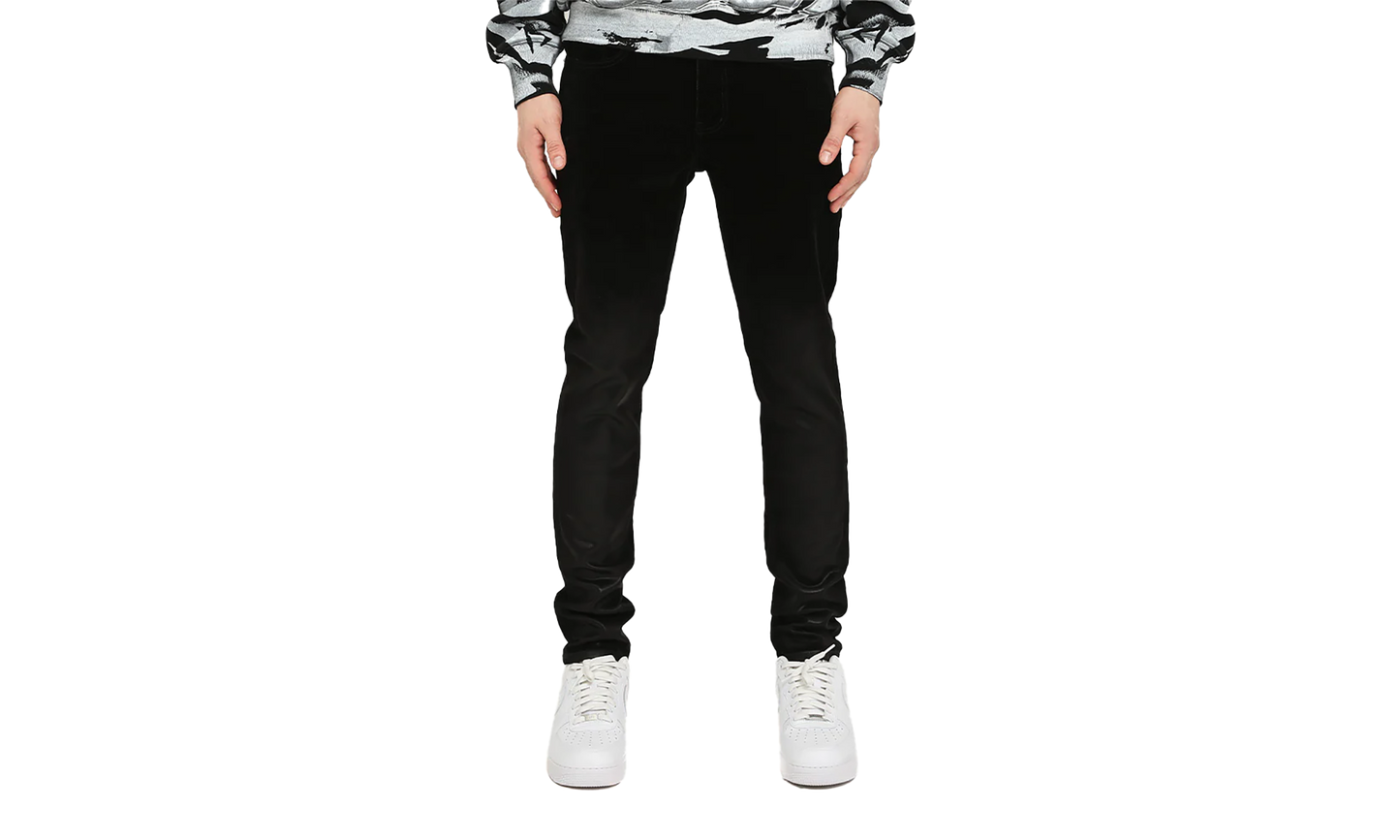 Flock Dipped "Black - Skinny Fit"