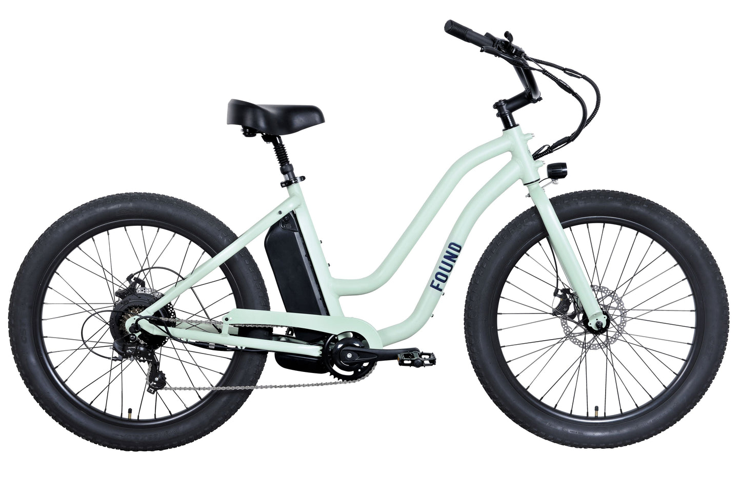 Found Trail Step Thru Electric Beach Cruiser