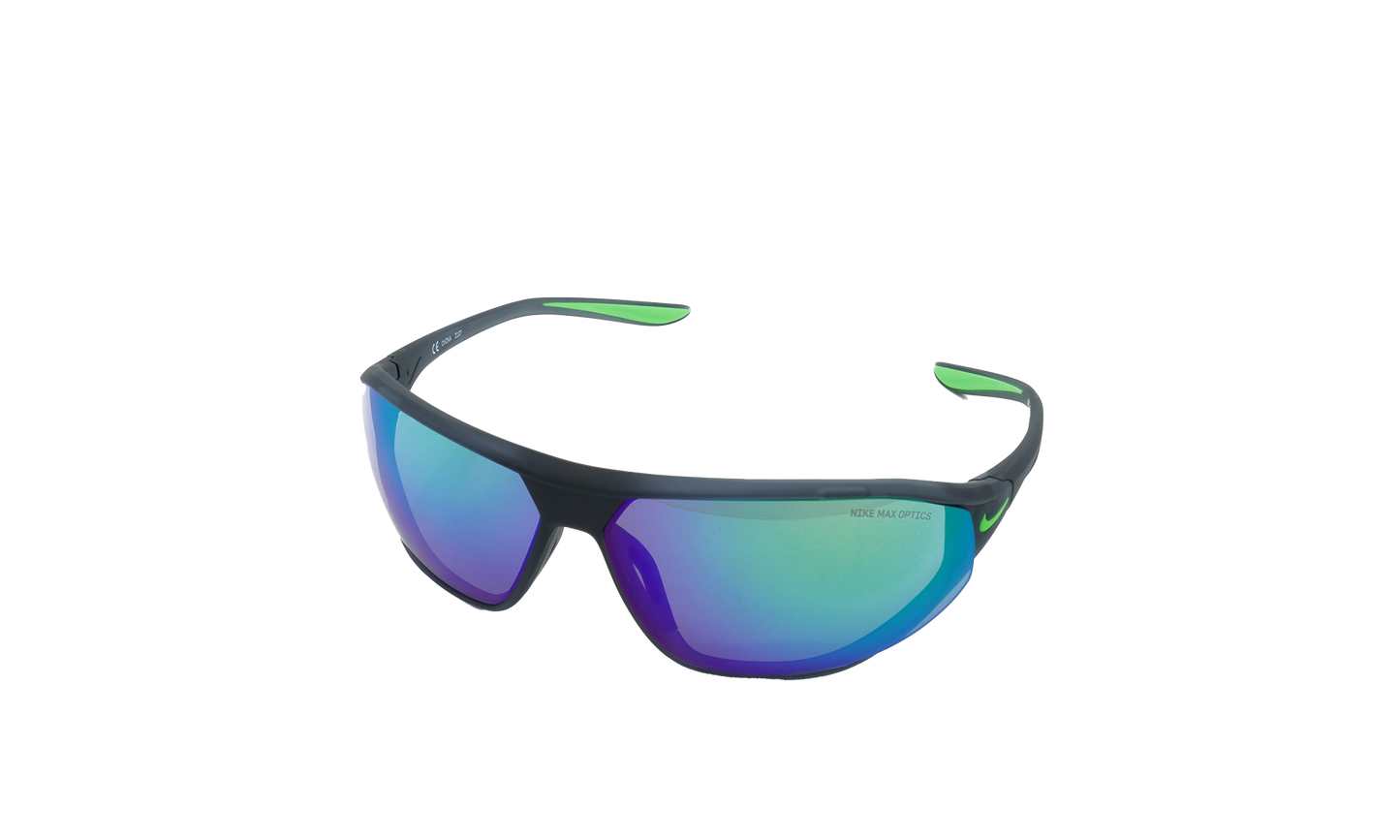 AERO SWIFT M SUNGLASSES "DARK GREY/ GREEN STRIKE"