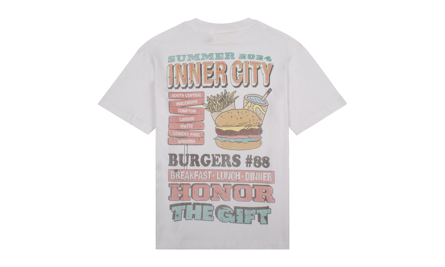 Burgers Tee "White"