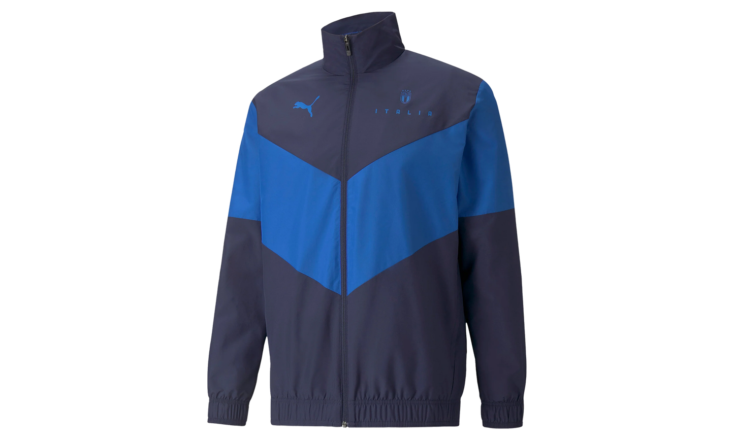 FIGC ITALIAN FOOTBALL FEDERATION PREMATCH JACKET "Blue"