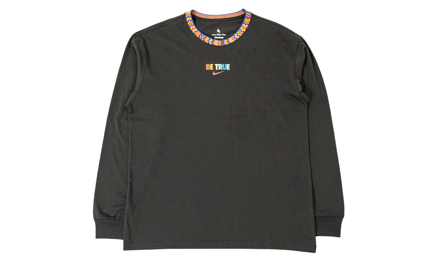 BE TRUE LONG SLEEVE TEE SHIRT "Black"