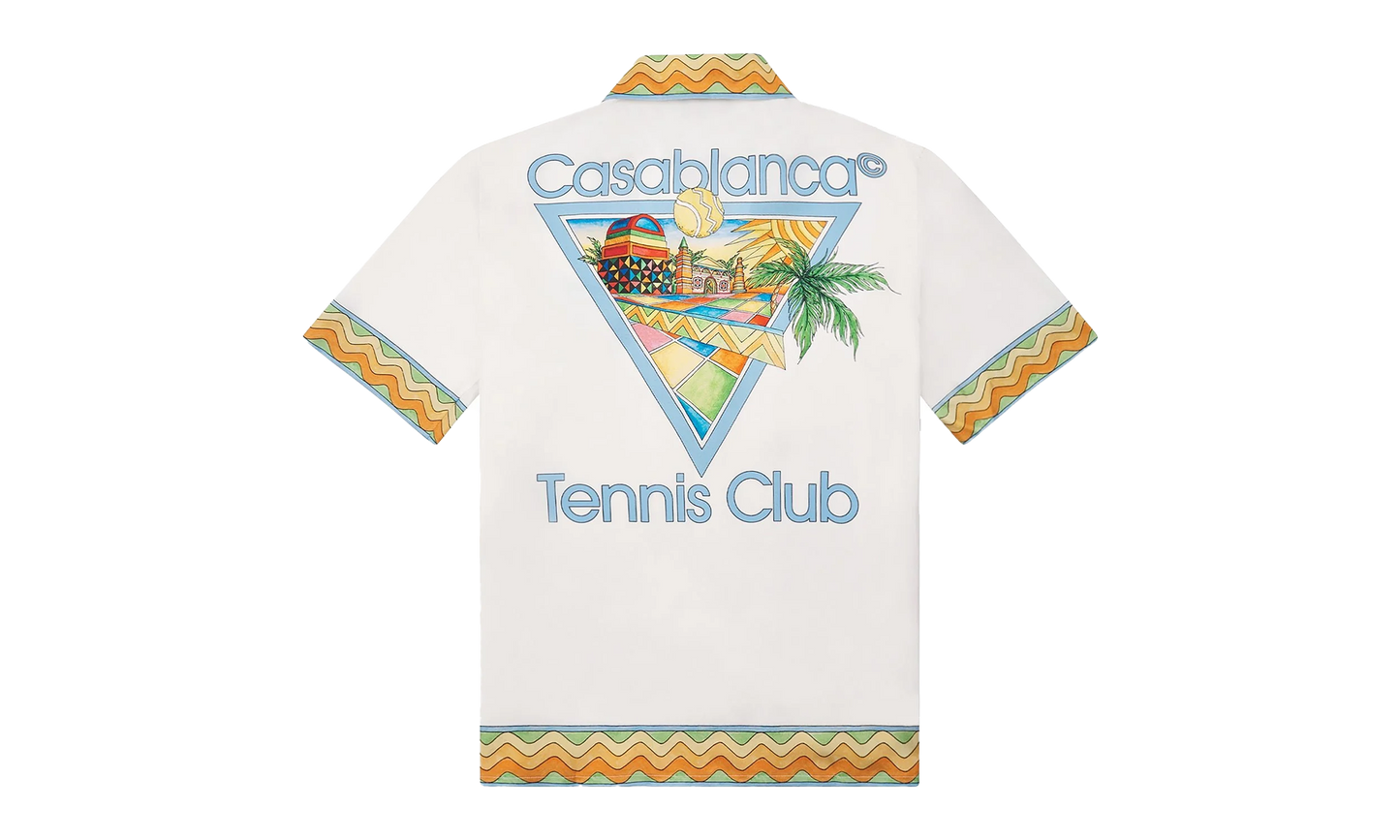 Afro Cubism Tennis Club Shirt "White"