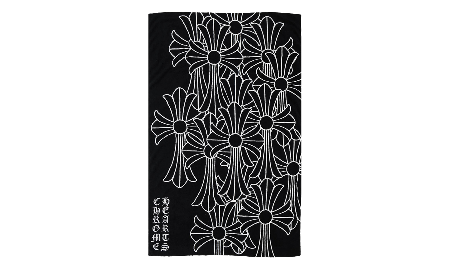 Cemetary Cross Beach Towel "Black"