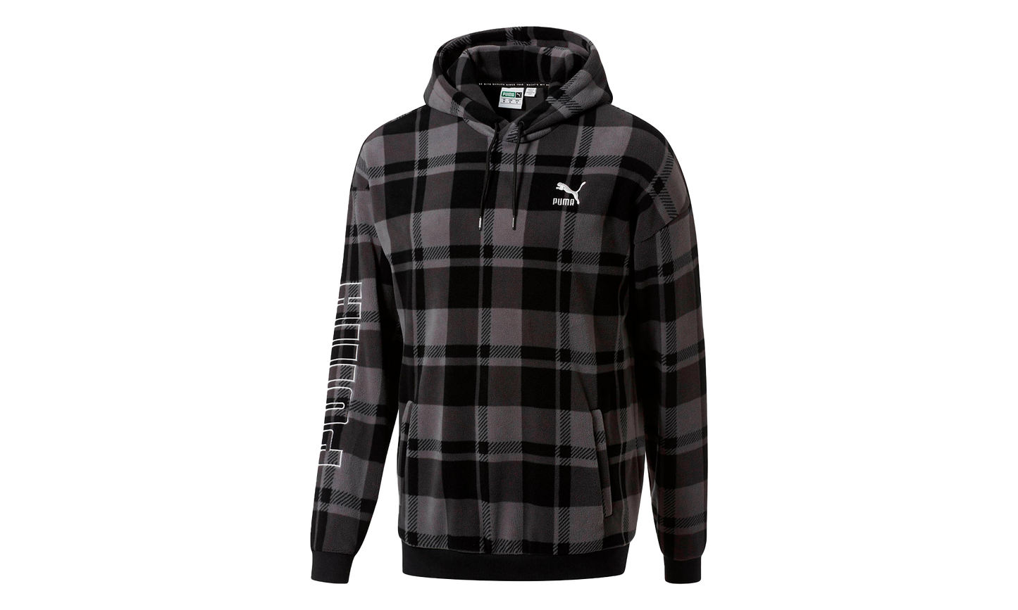 CHECK POLAR HOODY "Black"