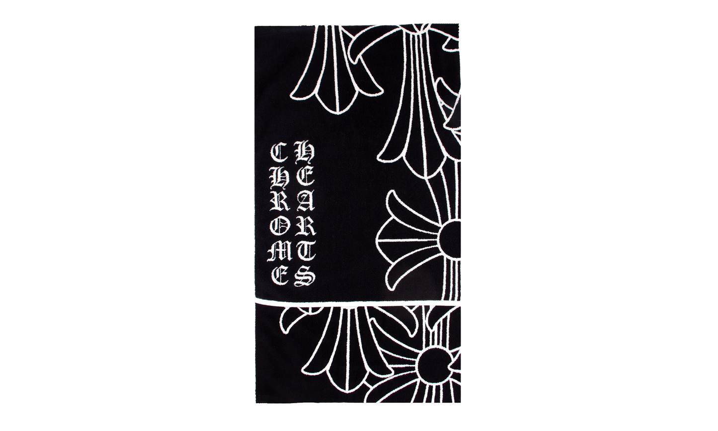 Cemetary Cross Beach Towel "Black"
