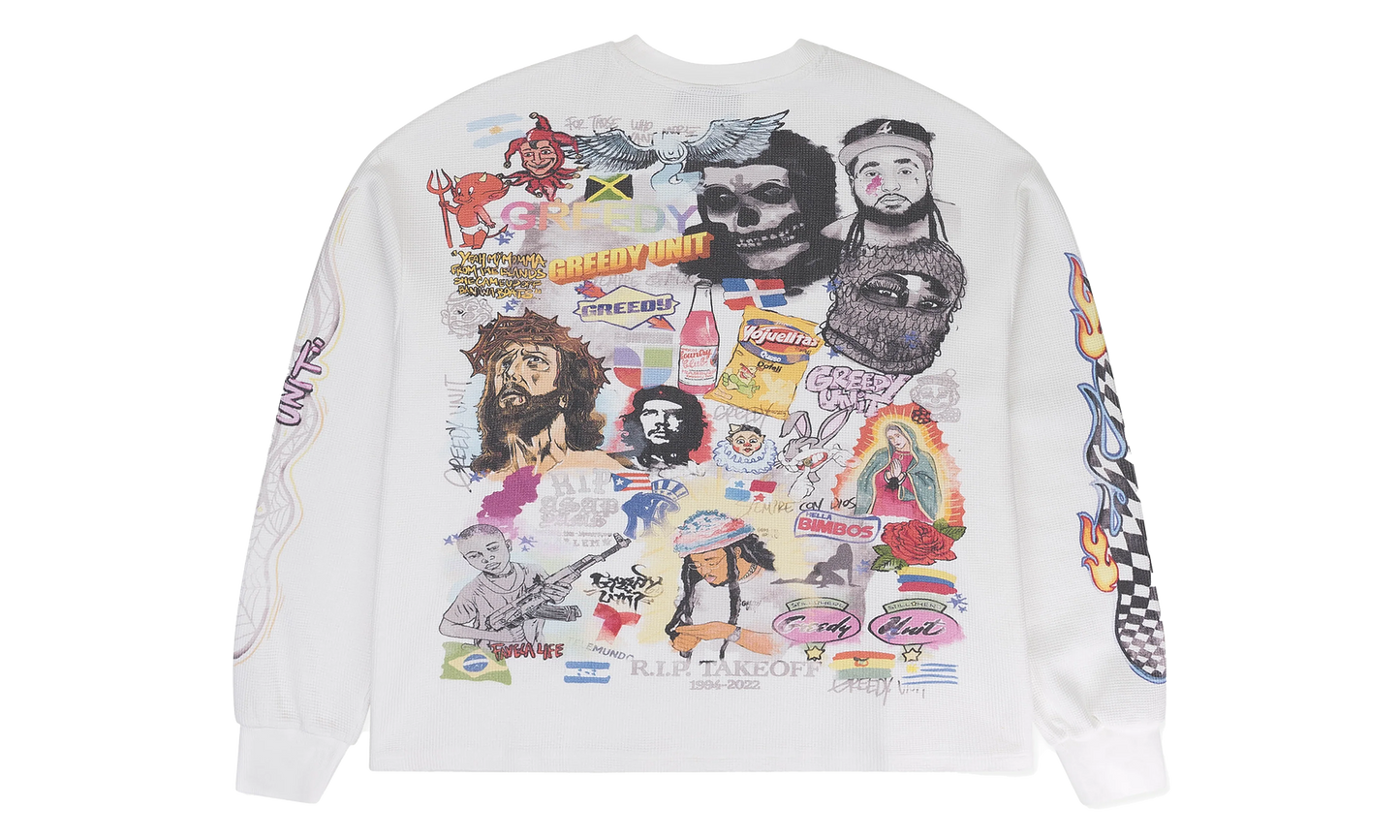 ALL OVER PRINT THERMAL T-SHIRT "WHITE"