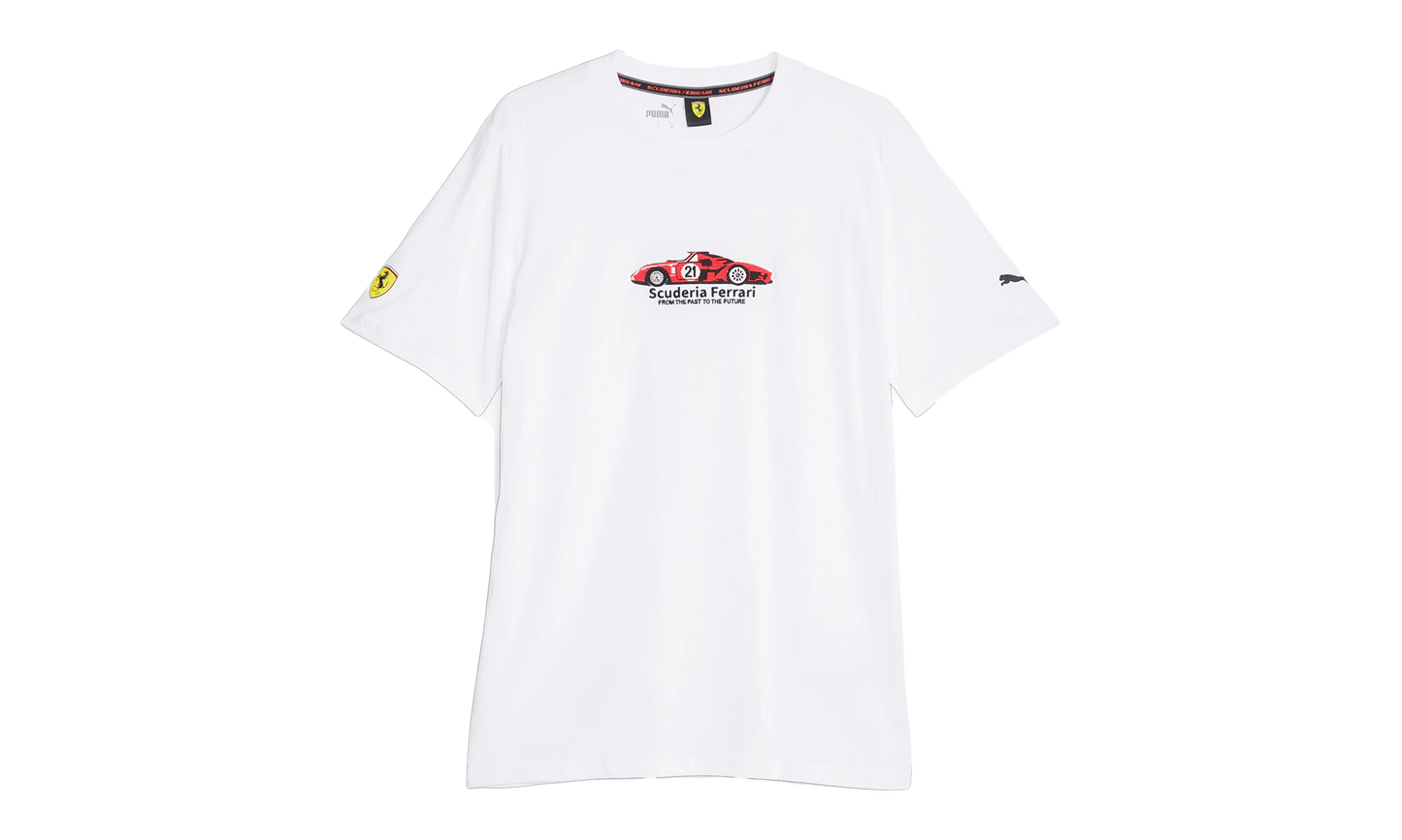 FERRARI RACE GRAPHIC TEE 1 "White"