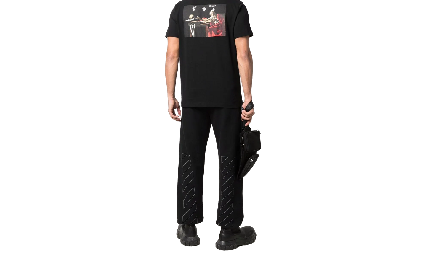 Caravag Paint Slim S/s Tee "Black/White"