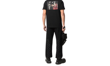 Caravag Paint Slim S/s Tee "Black/White"