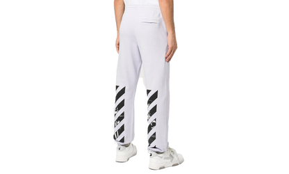 Caravag Diag Slim Sweatpant "White"