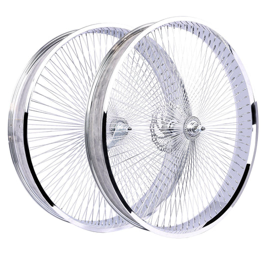 Chico WH-TH9526140C-CP Lowrider 26'' Coaster Brake Chrome Alloy Wheel Set