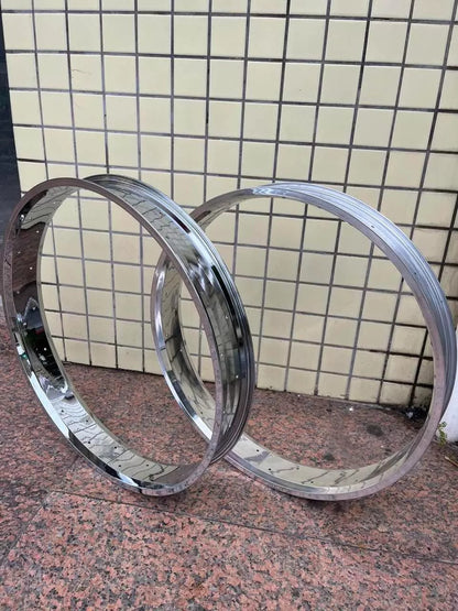 Chico RM-TH752936-CP Bicycle Fat Mirror Electroplating Chrome Rim 29" x 3"×14G x 36H 80mm