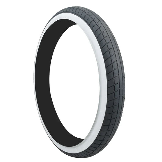 29" Innova Fat Tire Wheel with White Wall and Black Design, 3.0" Width