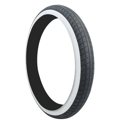 26" Innova Fat Tire with White Wall and Black Design, 3.0" Width