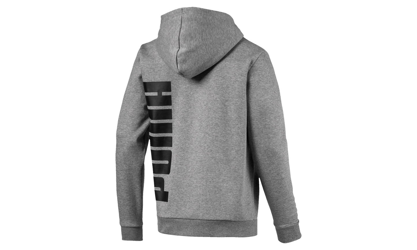 BIG LOGO FULL ZIP HOODY FLEECE "Grey"