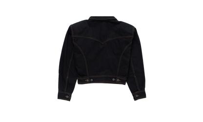 Cropped Denim Jacket "Black"