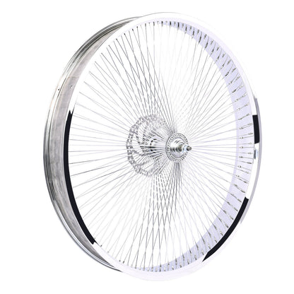 Chico WH-TH9526140C-CP Lowrider 26'' Coaster Brake Chrome Alloy Wheel Set