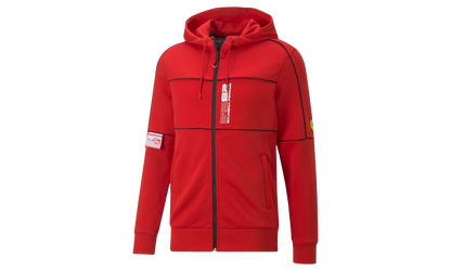 FERRARI RACE HOODED SWEAT JACKET "Red"