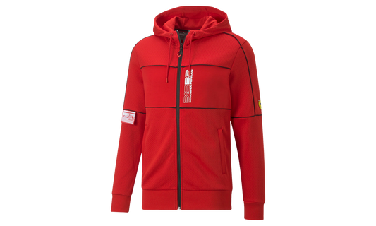 FERRARI RACE HOODED SWEAT JACKET "Red"