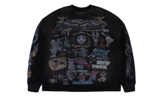 ALL OVER PRINT THERMAL T-SHIRT "BLACK"