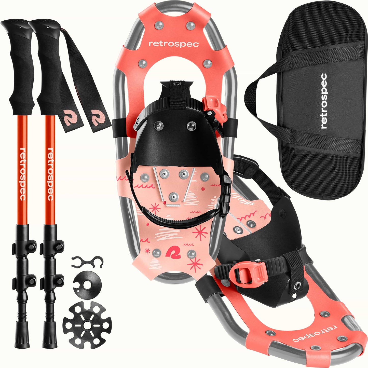 Drifter Kids' Snowshoe Bundle With Trekking Poles