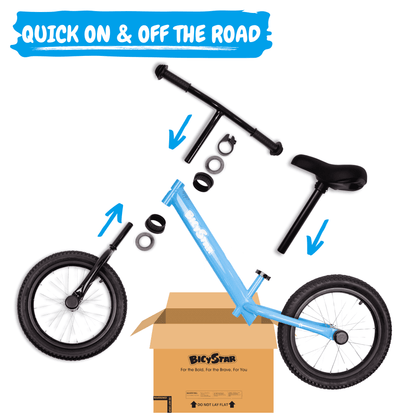 16 Inch Balance Bike for Kids Ages 5-8, Air Tires | BS-KB02