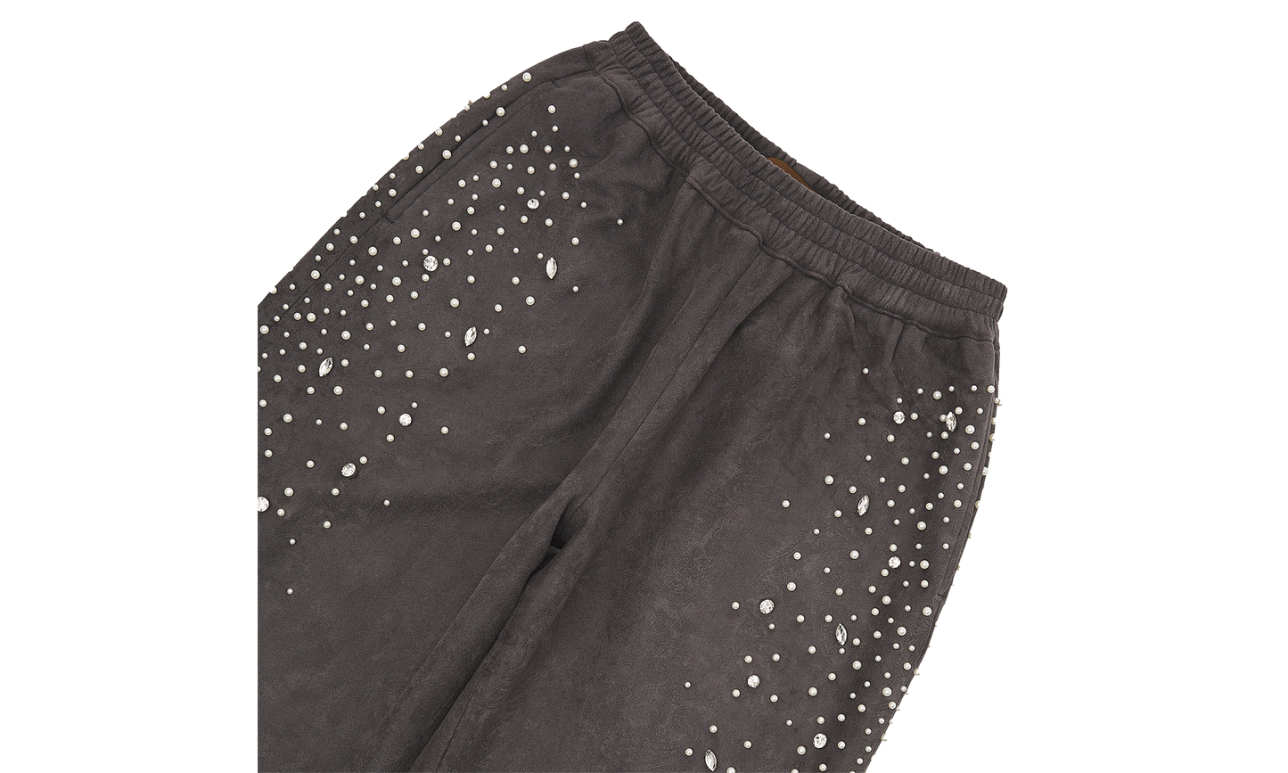 Cashew Blossom Pearl Sweatpant "Faded Black"