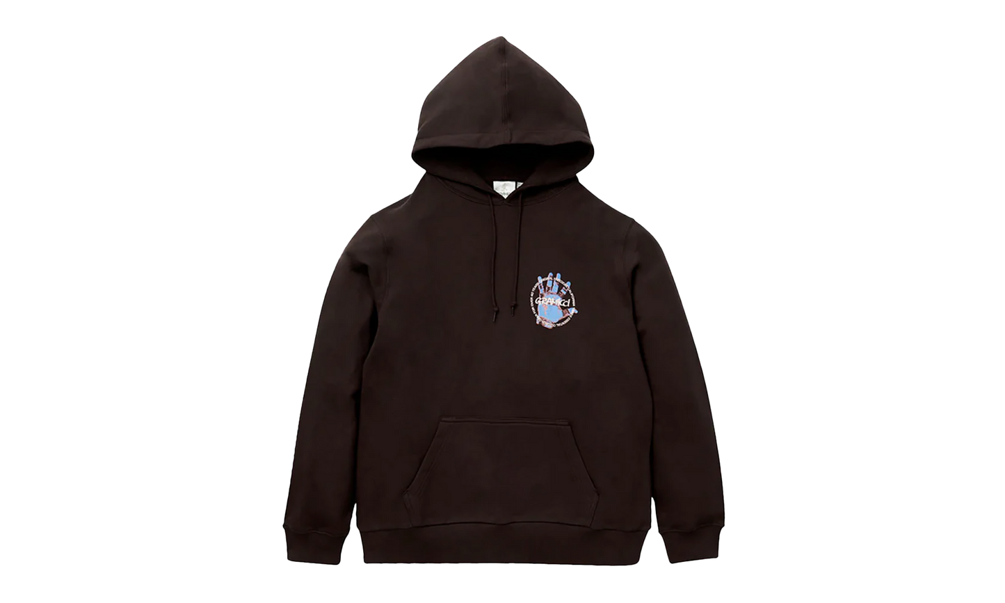 Climbers Hand Pullover Hoodie "Dark Brown"