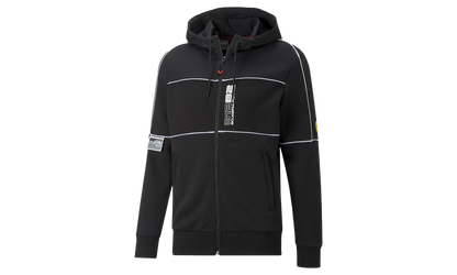 FERRARI RACE HOODED SWEAT JACKET "Black"